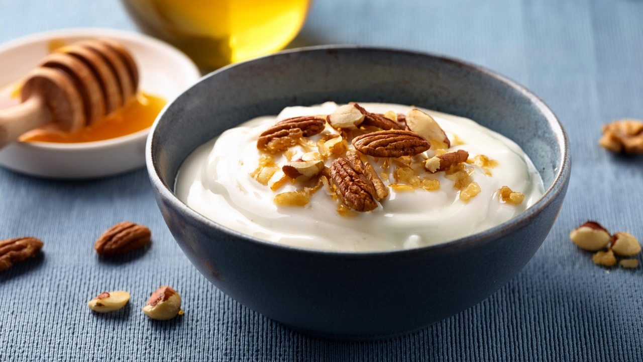 Blue Zone Breakfast Recipes Greek Yogurt with Honey and Nuts